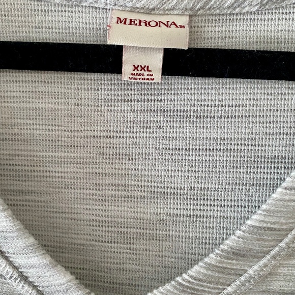 Gray V-Neck Dress - Picture 3 of 5